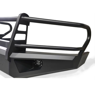 Pare-chocs avant en acier noir pour pick-up 4x4 tout-terrain avec barre de protection et feux LED pour Toyota Hilux LC79