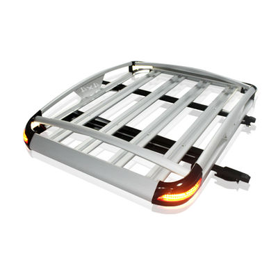 LC200 Porte-bagages en alliage d'aluminium pour le toit Installation facile pour les activités de camping Capacité de charge de 28 kg