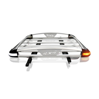 LC200 Porte-bagages en alliage d'aluminium pour le toit Installation facile pour les activités de camping Capacité de charge de 28 kg