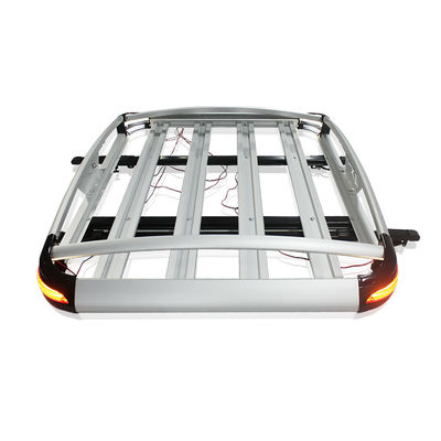 LC200 Porte-bagages en alliage d'aluminium pour le toit Installation facile pour les activités de camping Capacité de charge de 28 kg