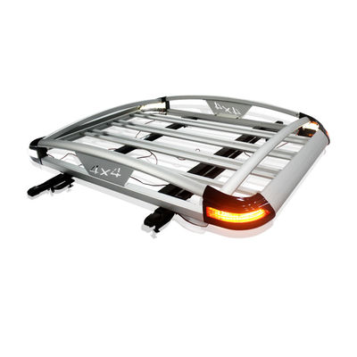 LC200 Porte-bagages en alliage d'aluminium pour le toit Installation facile pour les activités de camping Capacité de charge de 28 kg