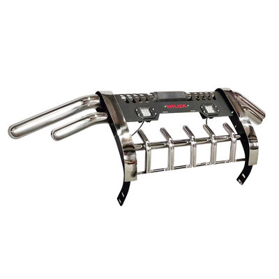 REVO Nouveau tube double élégant avec barre avant de clôture tube double avec lumière LED
