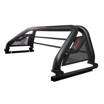 Off-road personnalisé en acier noir Sport Roll Bar Accessoires de voiture avec phares de freinage pour Hilux Navara