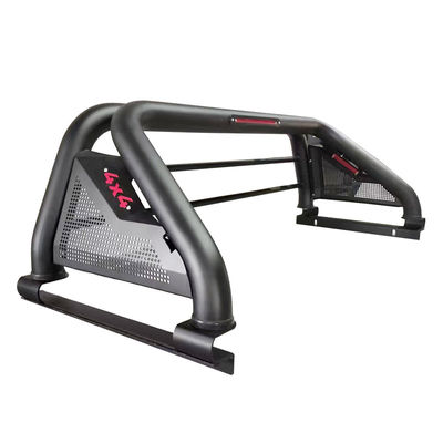Off-road personnalisé en acier noir Sport Roll Bar Accessoires de voiture avec phares de freinage pour Hilux Navara