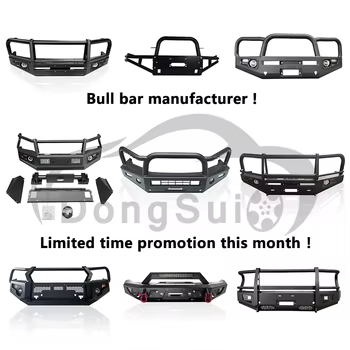 Dongsui Original Factory Solid Pickup Truck Front Bull Bar Bumper Deer Guards Pour Toyota Hilux Vigo Revo Rocco Nissan NP300 Navara Isuzu Mitsubishi Volkswagen Ford F150 Raptor Ranger Pour les voitures de luxe et les voitures de luxe