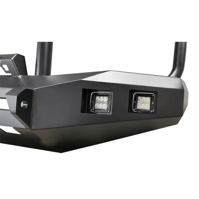 Pare-chocs avant en acier noir 4x4 tout-terrain avec barre de protection et feux de bande pour Toyota LC100