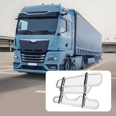 304 en acier inoxydable à deux couches, tube rond, pare-chocs avant, détecteur de cerfs, avec dimensions personnalisables pour les camions For Volvo