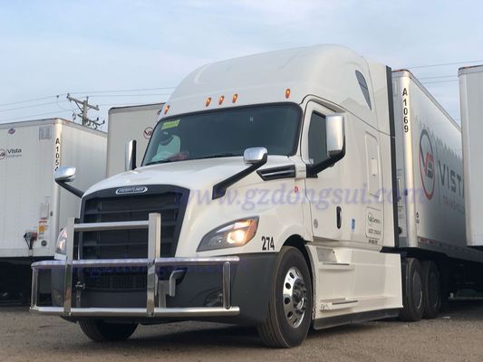 Couleur d'argent de garde de 304 d'acier inoxydable cerfs communs de camion pour Freightliner Cascadia
