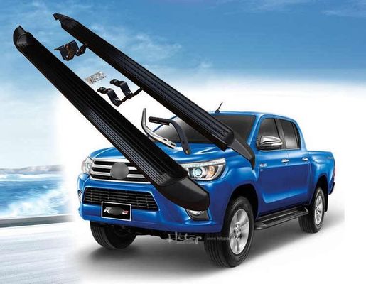 Panneau courant de pas de côté en aluminium de Wholesale 4x4 de fabricant d'OEM pour Toyota Hilux Revo avec des parenthèses