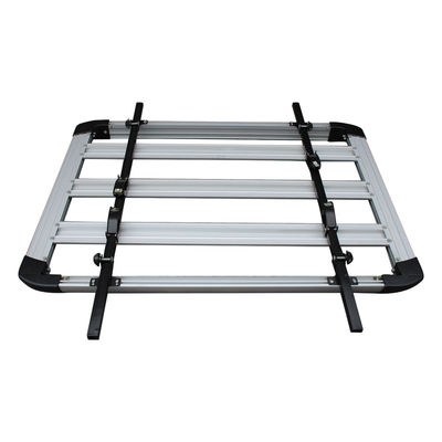 galerie supérieure en aluminium de transporteur de bagage de la voiture 4X4 couleur d'argent de garantie de 1 an