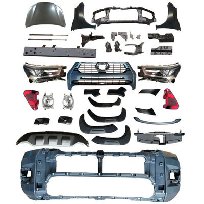 Kit en plastique de corps de remontée du visage d'ABS de lumière de voiture de Wholesale Nudge Bar de fabricant d'OEM pour Toyota Hilux Revo Rocco 2021