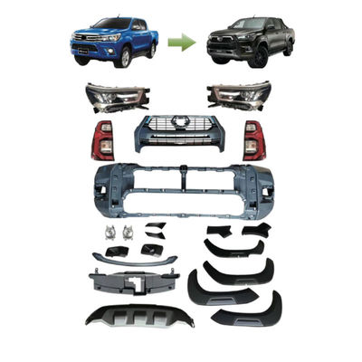 Kit en plastique de corps de remontée du visage d'ABS de lumière de voiture de Wholesale Nudge Bar de fabricant d'OEM pour Toyota Hilux Revo Rocco 2021