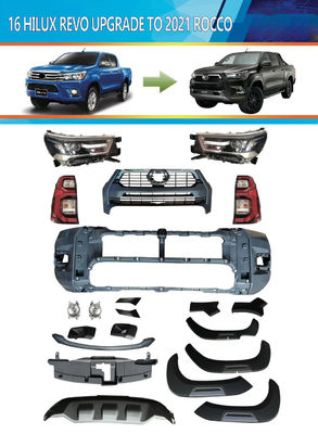 Kit en plastique de corps de remontée du visage d'ABS de lumière de voiture de Wholesale Nudge Bar de fabricant d'OEM pour Toyota Hilux Revo Rocco 2021