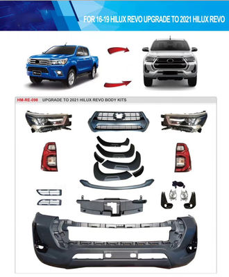 Kit en plastique de corps de remontée du visage d'ABS de lumière de voiture de Wholesale Nudge Bar de fabricant d'OEM pour Toyota Hilux Revo Rocco 2021