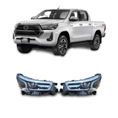 Lumière en plastique de voiture de phare de l'ABS LED de Wholesale 4X4 de fabricant pour Toyota Hilux Revo Rocco 2020 2021