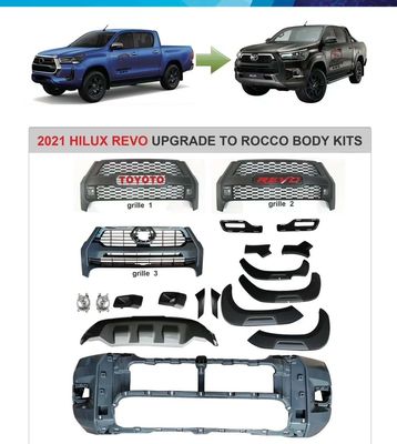 Fabricant Wholesale Black Car Front Bumper Rocco 2020 d'OEM 2021 kits de corps de remontée du visage