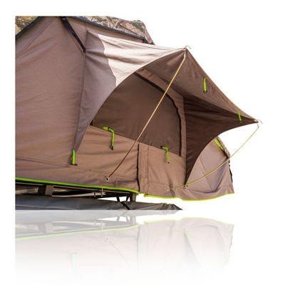 Camping-car en aluminium de la personne 4x4 4 imperméable Shell Rooftop Roof Top Tent molle avec la pièce d'annexe