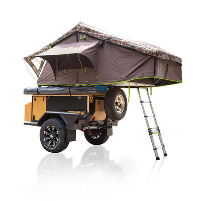 Camping-car en aluminium de la personne 4x4 4 imperméable Shell Rooftop Roof Top Tent molle avec la pièce d'annexe
