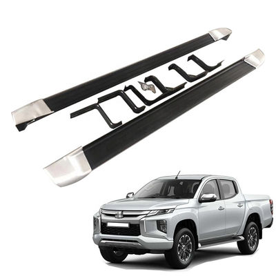 pas de côté d'acier inoxydable de l'alliage 4x4 d'aluminium pour Mitsubishi Triton L200 2019+