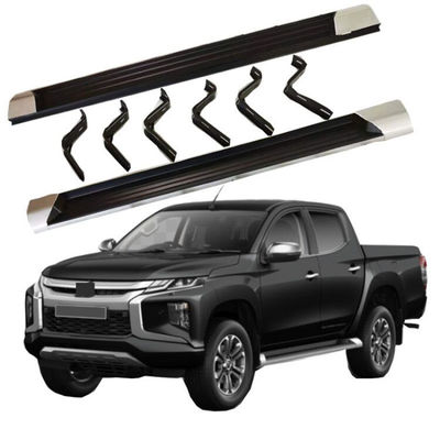 Pas de côté en aluminium noir de voiture de conseil courant pour Mitsubishi Triton L200