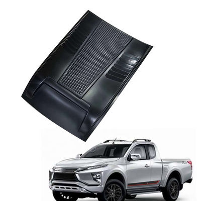 Voiture 2020 d'ABS de Mitsubishi Triton Front Bumper Guard 4x4 Hood Bonnet Scoops Cover