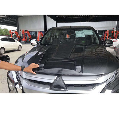 Voiture 2020 d'ABS de Mitsubishi Triton Front Bumper Guard 4x4 Hood Bonnet Scoops Cover