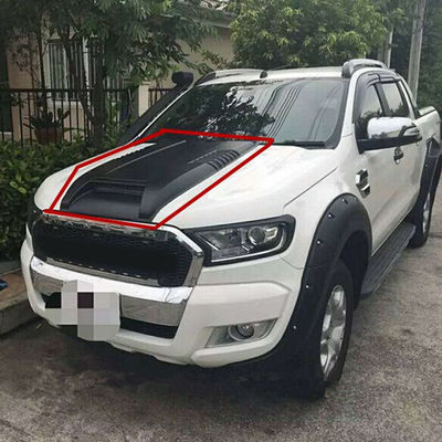 Voiture 2020 d'ABS de Mitsubishi Triton Front Bumper Guard 4x4 Hood Bonnet Scoops Cover