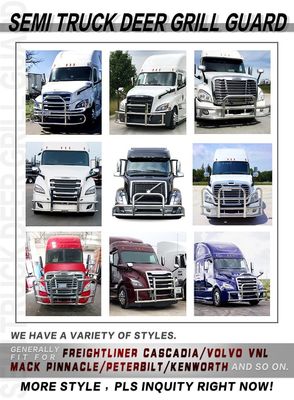Pare-chocs de camion semi-remorque de style classique d'usine Dongsui, protège-cerfs pour Freightliner Cascadia, Volvo, International Prostar, Kenworth, Peterbilt, Mack Pinnacle
